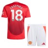 Maillot de Supporter Manchester United Casemiro 18 Domicile 2024-25 Pour Enfant